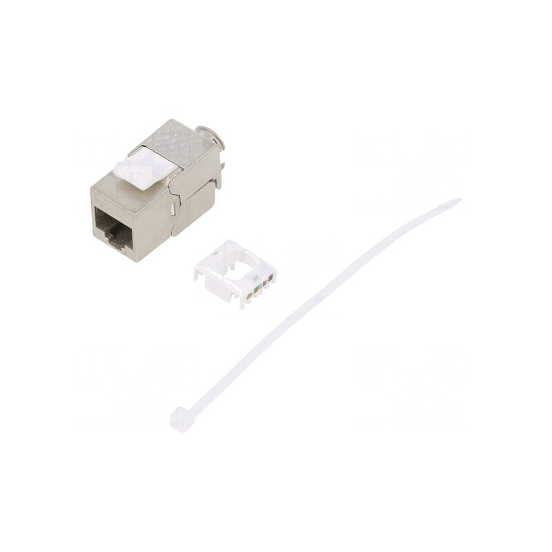 Soclu RJ45 Cat 6a Ecranat Keystone PoE 8P8C IDC | Electronic-mag.ro | Componente Electronice
