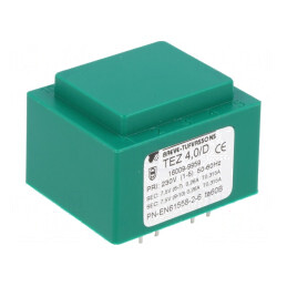 Transformator încapsulat 4VA 230V 7,5V PCB | Electronic-mag.ro | Componente Electronice