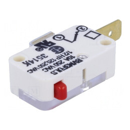 Microîntrerupător SNAP ACTION 10A 250VAC SPST-NC fără manetă | Electronic-mag.ro | Componente Electronice