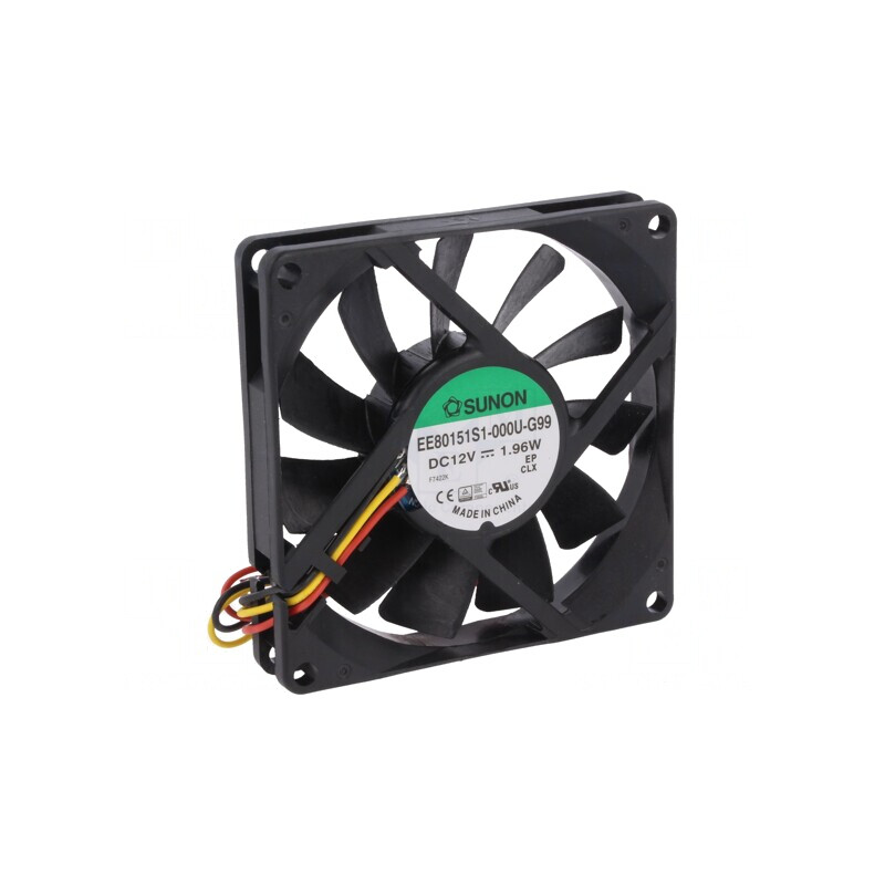 Ventilator DC Axial 12V 80x80x15mm | Electronic-mag.ro | Componente Electronice
