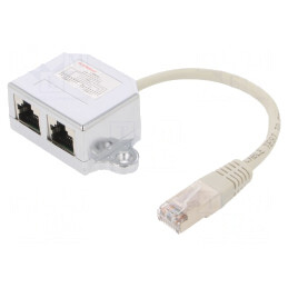 Cablu Rețea RJ45 Dublu Soclu 0,15m Gri F/UTP | Electronic-mag.ro | Componente Electronice