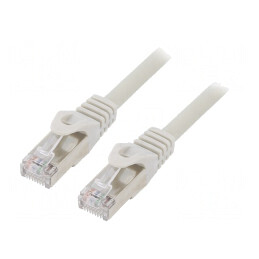 Patch cord S/FTP Cat6a Cu LSZH 5m Gri | Electronic-mag.ro | Componente Electronice