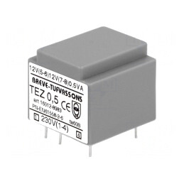 Transformator încapsulat 0,5VA 230V AC la 12V 20,8mA | Electronic-mag.ro | Componente Electronice