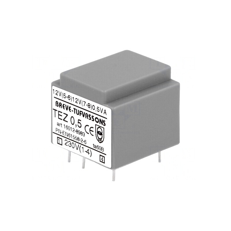 Transformator încapsulat 0,5VA 230V AC la 12V 20,8mA | Electronic-mag.ro | Componente Electronice Transformator încapsulat 0,5VA 230V AC la 12V 20,8mA | Electronic-mag.ro | Componente Electronice