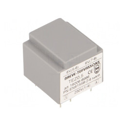 Transformator încapsulat 0,5VA 230V AC la 6V 41,6mA | Electronic-mag.ro | Componente Electronice
