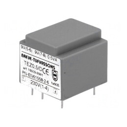 Transformator încapsulat 0,5VA 230VAC 9V 27,7mA | Electronic-mag.ro | Componente Electronice