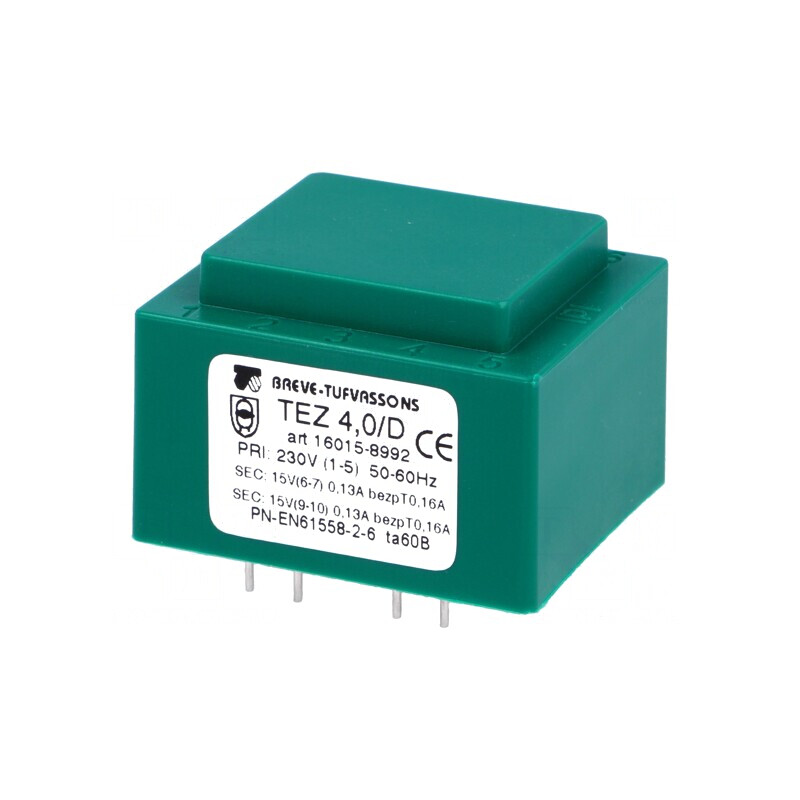Transformator încapsulat 4VA 230VAC 15V 133,3mA | Electronic-mag.ro | Componente Electronice Transformator încapsulat 4VA 230VAC 15V 133,3mA | Electronic-mag.ro | Componente Electronice