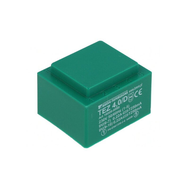 Transformator Încapsulat 4VA 230V 9V 222mA | Electronic-mag.ro | Componente Electronice