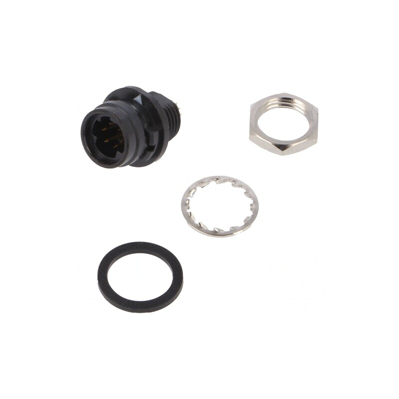 Conector circular HR30 push-pull soclu 2A aurit PIN 6 | Electronic-mag.ro | Componente Electronice