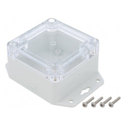 Carcasă Universală Policarbonat IP65 75x75x45mm | Electronic-mag.ro | Componente Electronice