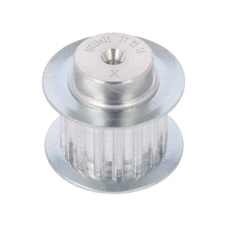 Roată de curea T5 16mm aluminiu | Electronic-mag.ro | Componente Electronice