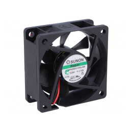 Ventilator axial 24V DC 60x60x25mm 27m3/h 16,7dBA | Electronic-mag.ro | Componente Electronice
