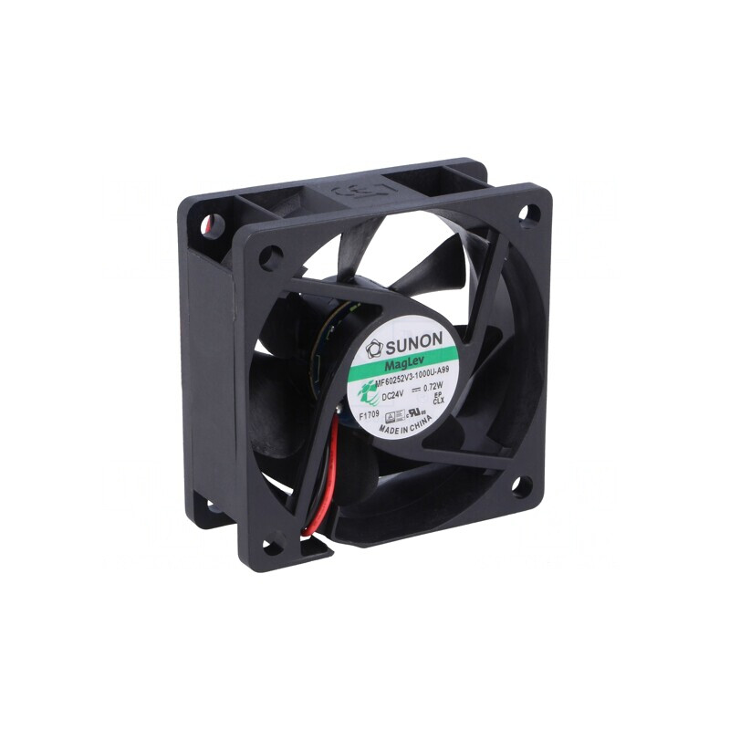 Ventilator axial 24V DC 60x60x25mm 27m3/h 16,7dBA | Electronic-mag.ro | Componente Electronice