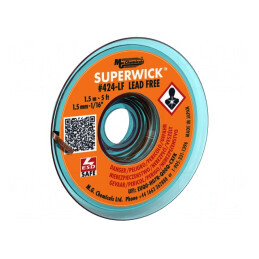 Bandă de Dezlipit ESD 1,5mm x 1,5m fără Plumb | Electronic-mag.ro | Componente Electronice