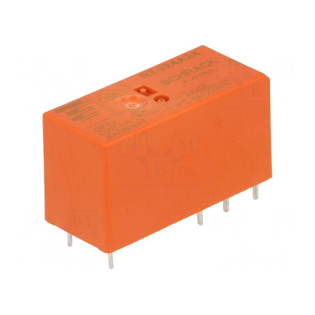 Releu Electromagnetic DPDT 24VDC 8A PCB | Electronic-mag.ro | Componente Electronice