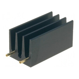Radiator Extrudat Aripioare TO220 Negru 30mm 16mm | Electronic-mag.ro | Componente Electronice