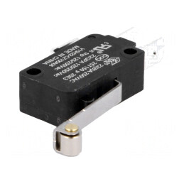 Microîntrerupător SNAP ACTION 22A 250VAC cu manetă și rolă | Electronic-mag.ro | Componente Electronice