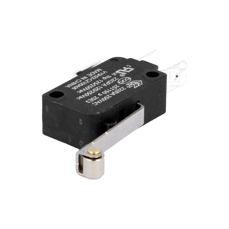 Microîntrerupător SNAP ACTION 22A 250VAC cu manetă și rolă | Electronic-mag.ro | Componente Electronice