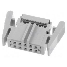 Mufă IDC Mamă 10 PIN pentru Cablu-Bandă 1,27mm | Electronic-mag.ro | Componente Electronice