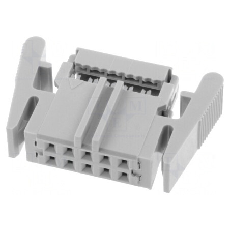 Mufă IDC Mamă 10 PIN pentru Cablu-Bandă 1,27mm | Electronic-mag.ro | Componente Electronice