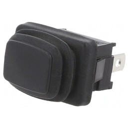 Comutator Rocker SPDT 2 poziții ON-ON 10A 24V negru IP65 | Electronic-mag.ro | Componente Electronice