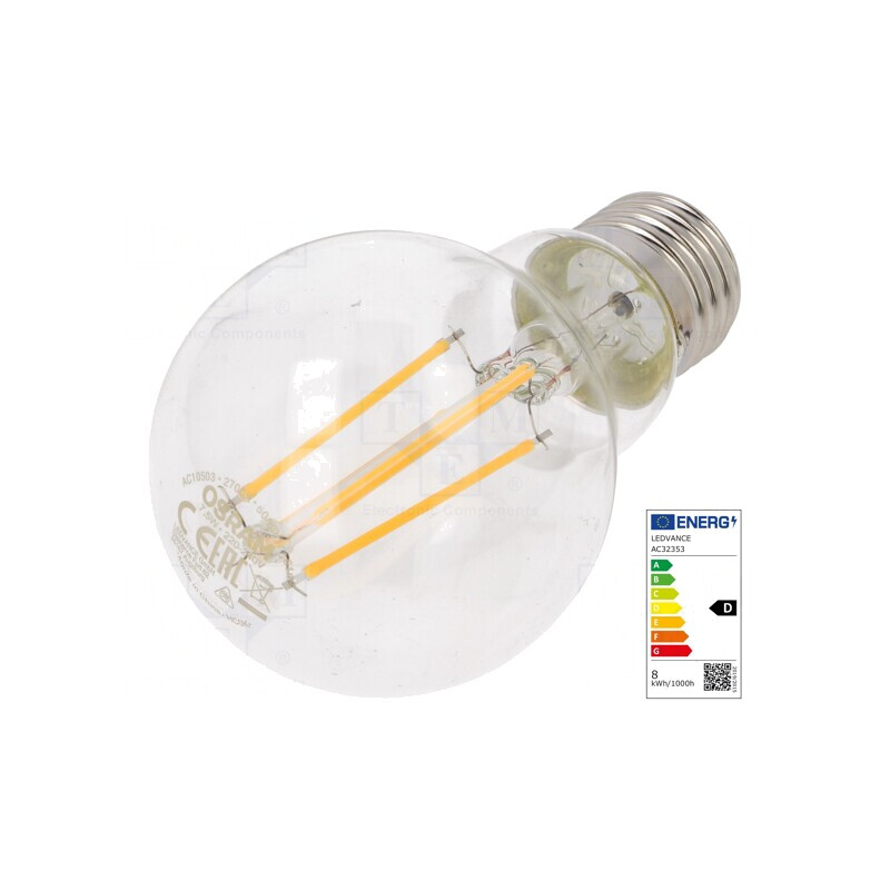 Lampă LED E27 Alb Cald 7.5W 1055lm 2700K | Electronic-mag.ro | Componente Electronice