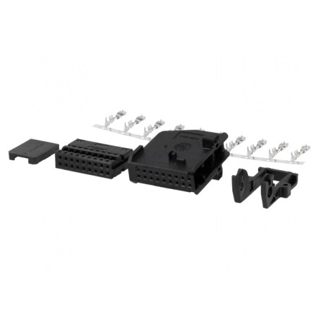 Kit Mufă Neagră RNS cu 10 Pini | Electronic-mag.ro | Componente Electronice