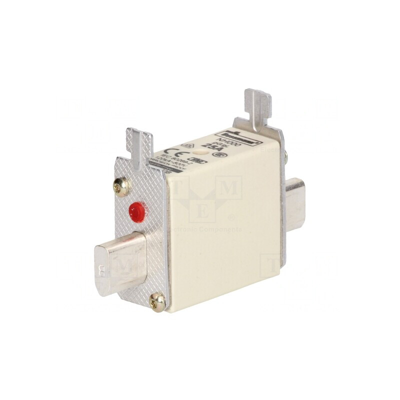 Siguranță NH000 gG/gL 25A 500V | Electronic-mag.ro | Componente Electronice