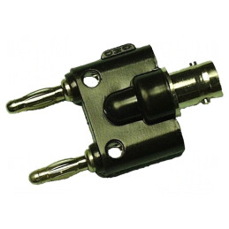 Adaptor BNC la Banană 4mm Nylon 3A | Electronic-mag.ro | Componente Electronice
