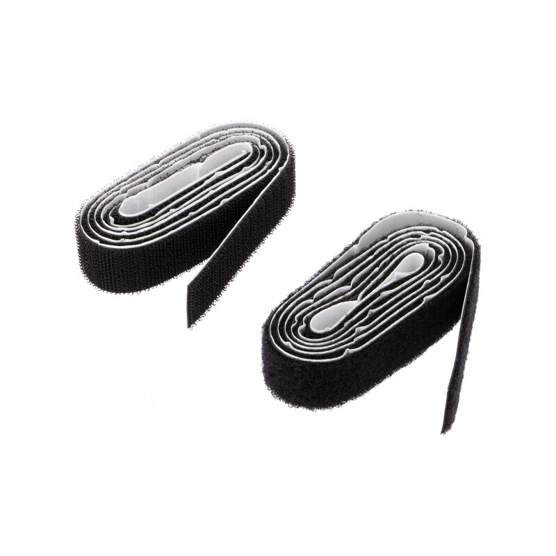 Bandă arici neagră 20mm x 1m pentru legare | Electronic-mag.ro | Componente Electronice