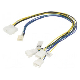 Cablu: de alimentare pentru ventilatoare; Ştecher: dreaptă; 0,3m