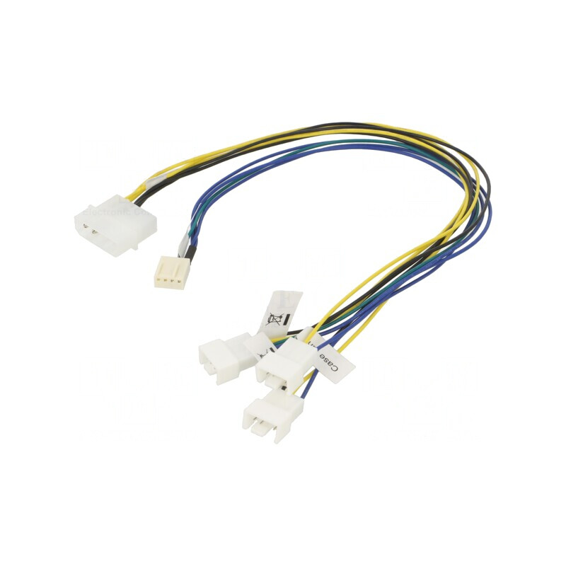 Cablu Alimentare Ventilatoare 0.3m Drept | Electronic-mag.ro | Componente Electronice