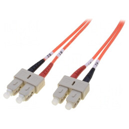 Patch cord fibră optică OM2 SC/UPC 2m LSZH | Electronic-mag.ro | Componente Electronice