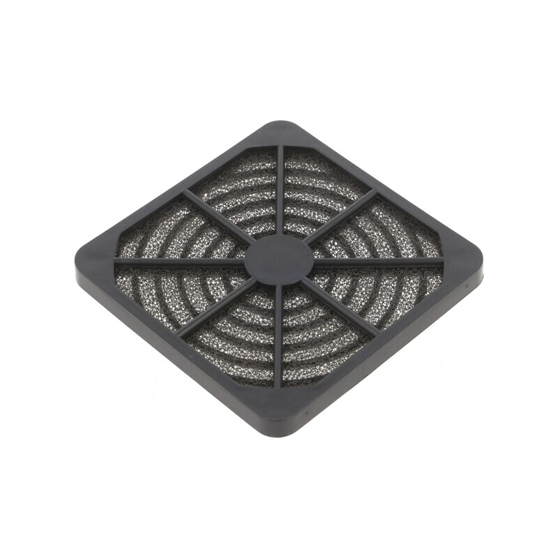 Filtru plastic negru Ø92mm cu şurub 1 set | Electronic-mag.ro | Componente Electronice