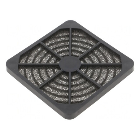 Filtru plastic negru Ø92mm cu şurub 1 set | Electronic-mag.ro | Componente Electronice