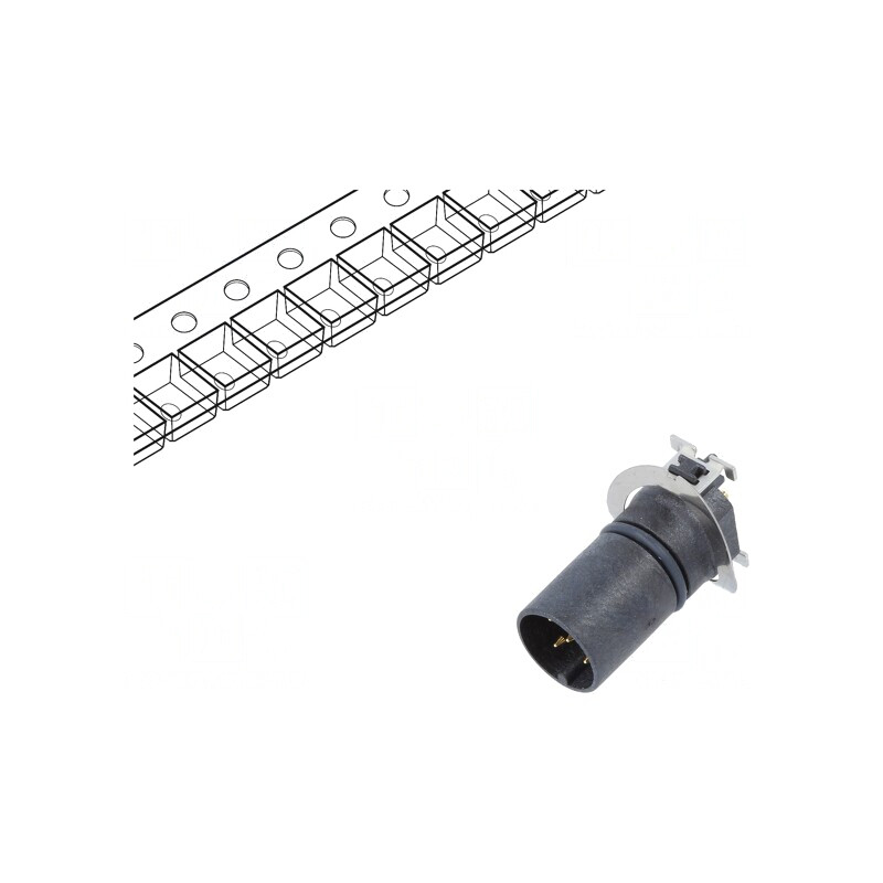 Soclu M12 5-Pin Tată pentru PCB DeviceNet/CANopen | Electronic-mag.ro | Componente Electronice