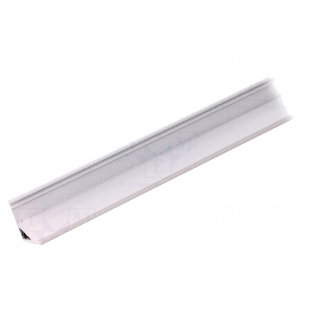 Profil Aluminiu Unghi pentru Module LED Alb, 1m | Electronic-mag.ro | Componente Electronice