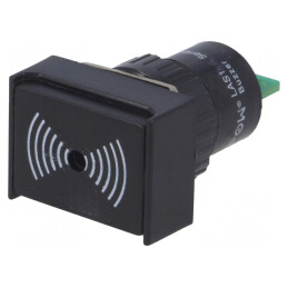 Semnalizator acustic 75dB IP40 12VDC Ø16mm