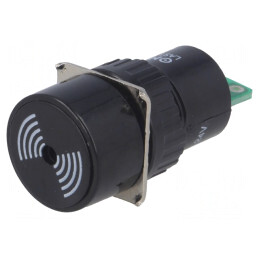 Semnalizator acustic 75dB 24VDC IP40 Ø16mm | Electronic-mag.ro | Componente Electronice