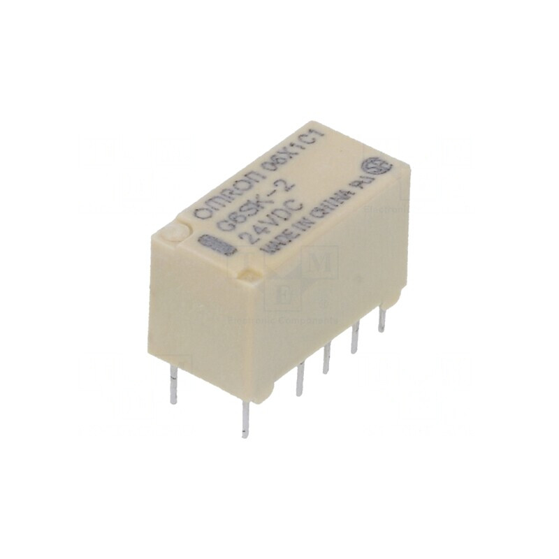 Releu Electromagnetic DPDT 24VDC 2A | Electronic-mag.ro | Componente Electronice