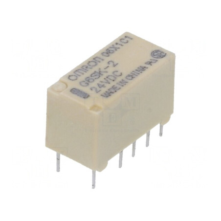 Releu Electromagnetic DPDT 24VDC 2A | Electronic-mag.ro | Componente Electronice