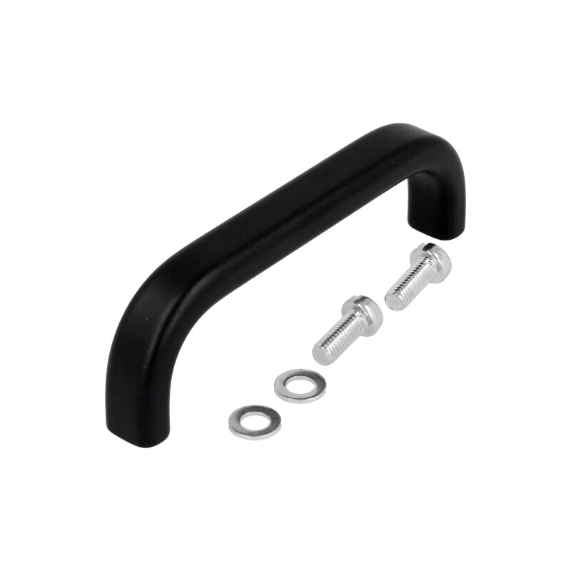 Manetă Aluminiu Neagră 29mm x 96mm x 12mm | Electronic-mag.ro | Componente Electronice