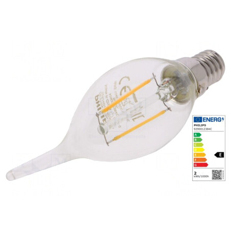 Lampă LED E14 2W Alb Cald 250lm 2700K | Electronic-mag.ro | Componente Electronice