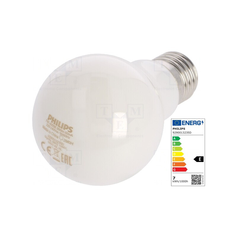 Lampă LED E27 7W 4000K Alb Neutru | Electronic-mag.ro | Componente Electronice