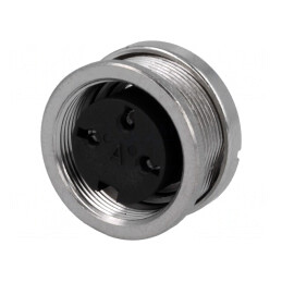 Conector M16 Soclu Mamă 3 Pini IP40 | Electronic-mag.ro | Componente Electronice
