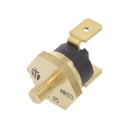 Termostat SPST-NC 110°C 16A 250VAC 6,3mm | Electronic-mag.ro | Componente Electronice