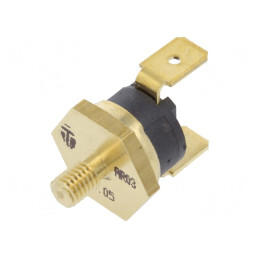 Termostat SPST-NC 150°C 16A 250V 6.3mm | Electronic-mag.ro | Componente Electronice
