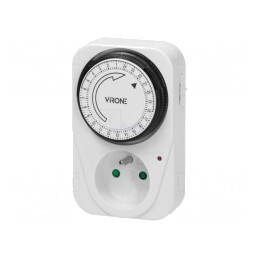 Întrerupător temporizat 15min-24h 230V 16A IP20 | Electronic-mag.ro | Componente Electronice