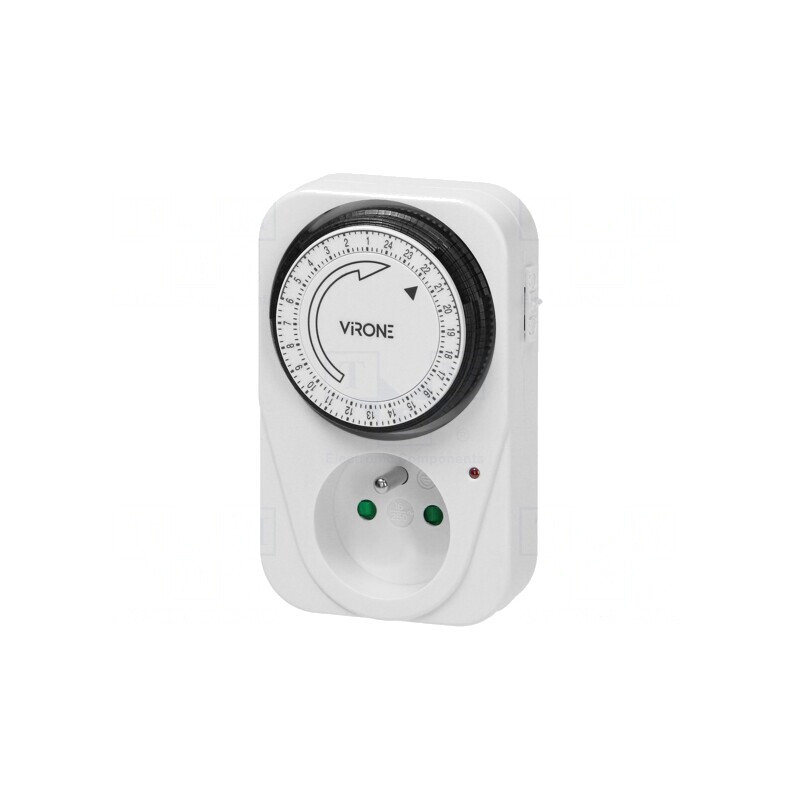 Întrerupător temporizat 15min-24h 230V 16A IP20 | Electronic-mag.ro | Componente Electronice