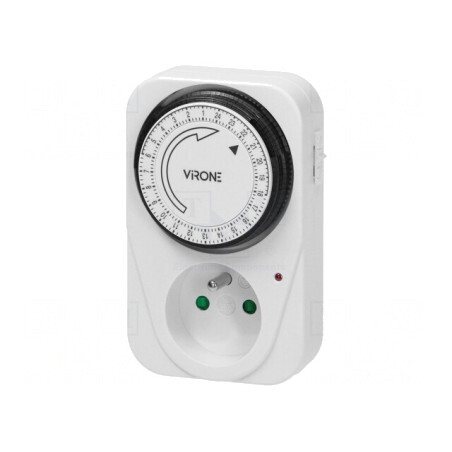 Întrerupător temporizat 15min-24h 230V 16A IP20 | Electronic-mag.ro | Componente Electronice